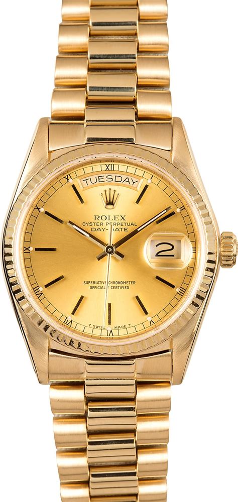 18k gold rolex president day-date